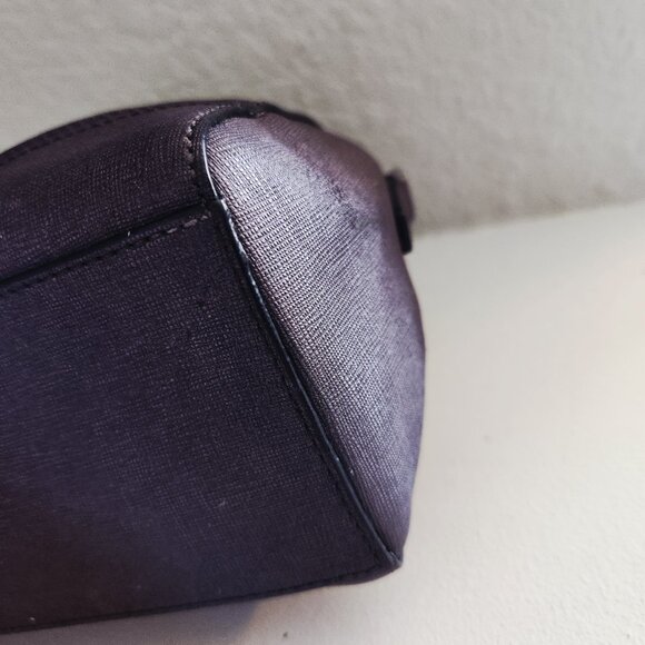 Euc Coach Metallic Gunmetal Crossbody Bag Shoulder Purse - Picture 5 of 10